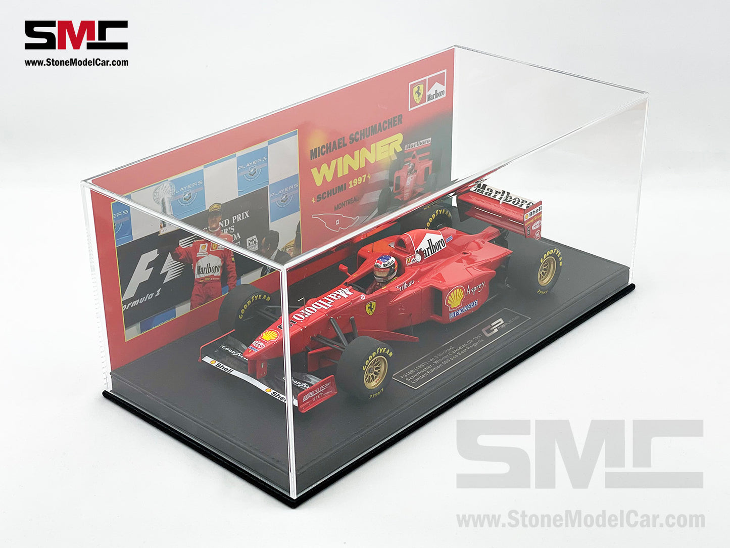 Ferrari F1 F310B Michael Schumacher Canada Winner 1997 1:18 GP REPLICAS with Driver & Decal