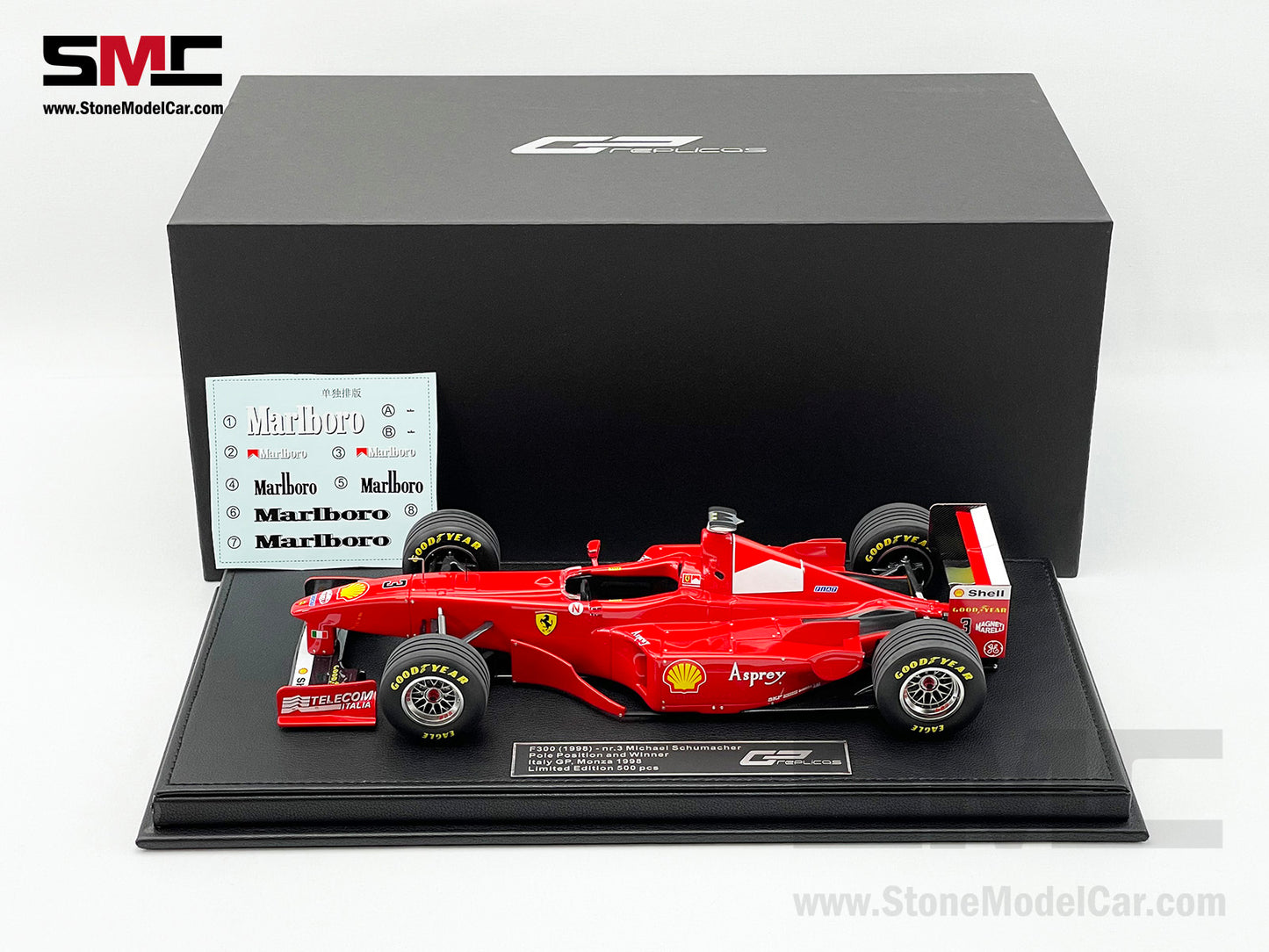 Ferrari F1 F300 #3 Michael Schumacher Italy Monza GP Winner 1998 1:18 GP REPLICAS + Decal