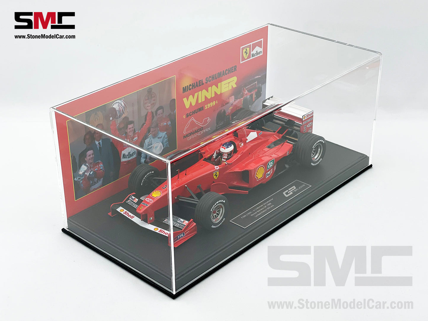 Ferrari F1 F399 #3 Michael Schumacher Monaco GP Winner 1999 1:18 GP REPLICAS with Driver + Decal