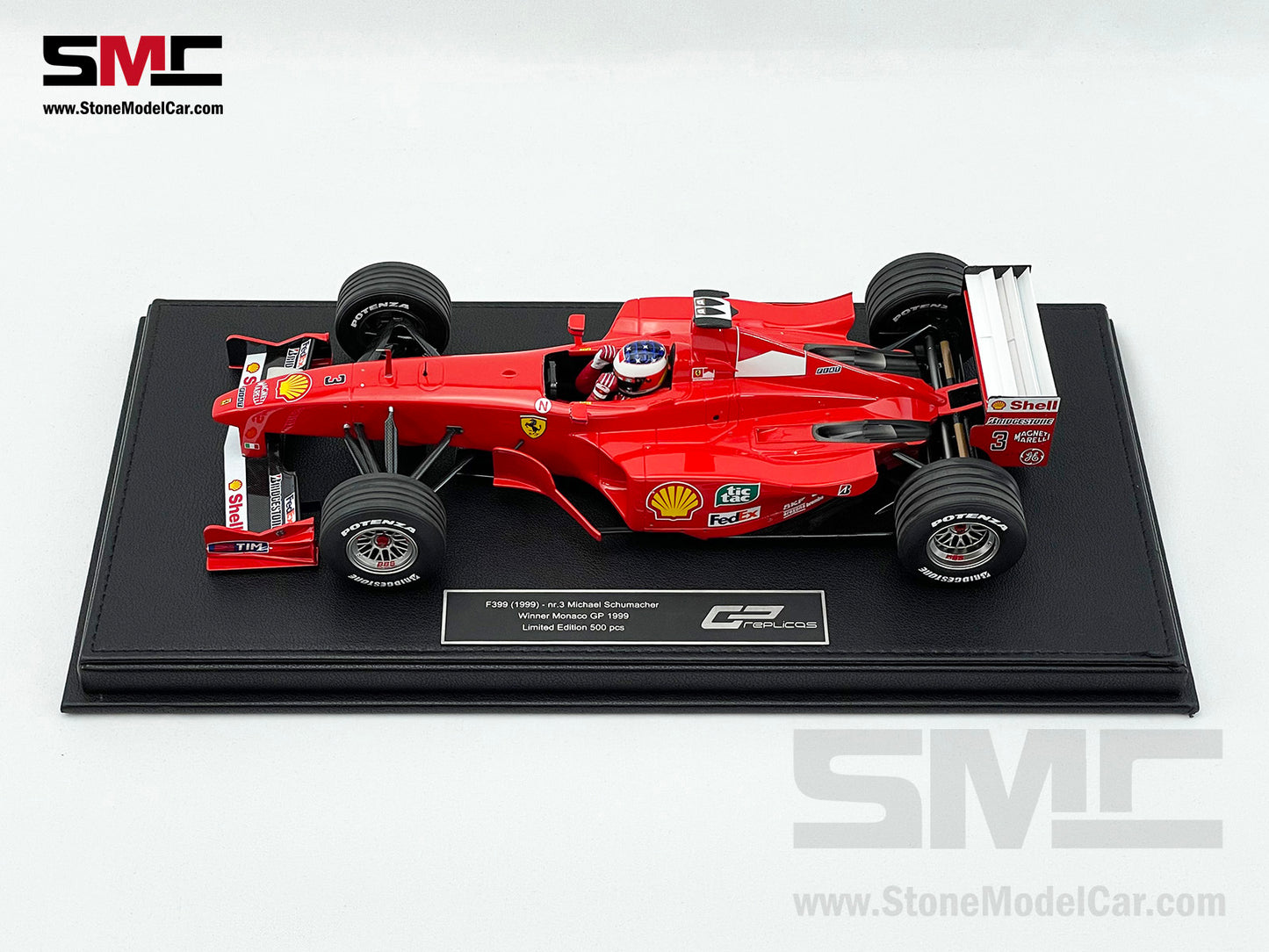 Ferrari F1 F399 #3 Michael Schumacher Monaco GP Winner 1999 1:18 GP REPLICAS with Driver + Decal