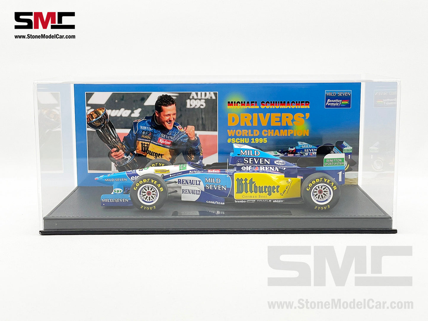 Benetton F1 B195 Michael Schumacher 1995 World Champion 1:18 GP Replicas with Decal