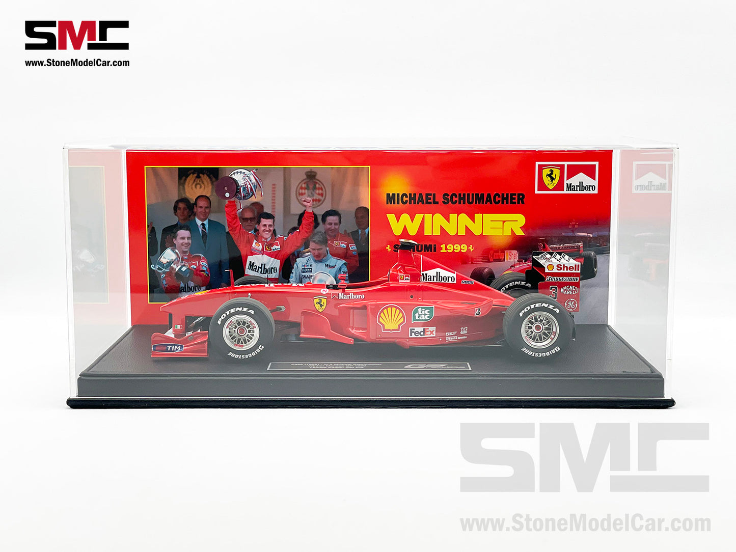 Ferrari F1 F399 #3 Michael Schumacher Monaco GP Winner 1999 1:18 GP REPLICAS with Decal