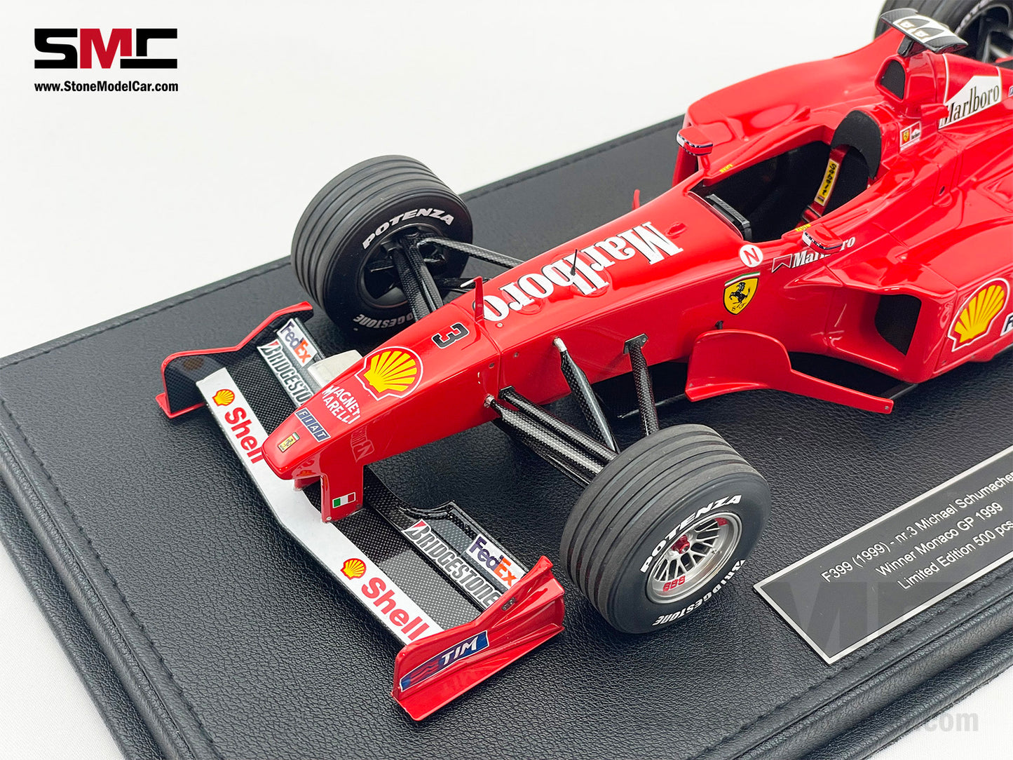 Ferrari F1 F399 #3 Michael Schumacher Monaco GP Winner 1999 1:18 GP REPLICAS with Decal