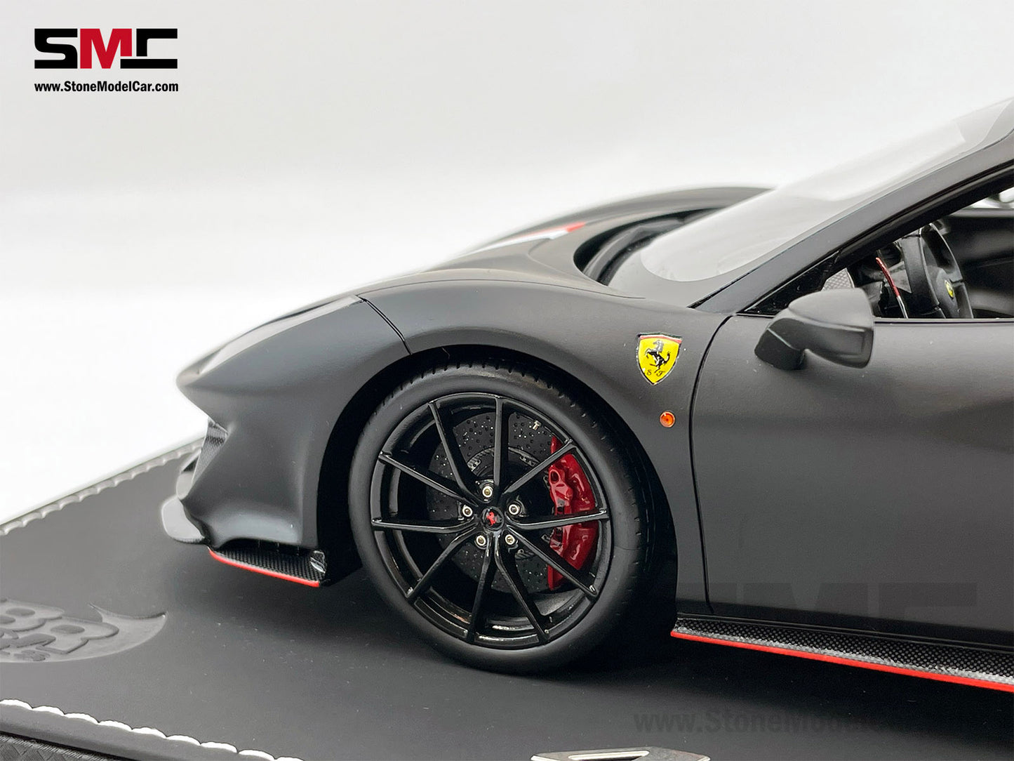BBR Ferrari 488 Pista Spider 2018 Matt Black F1 #16 Charles Leclerc 1:18 Limited 266 pcs
