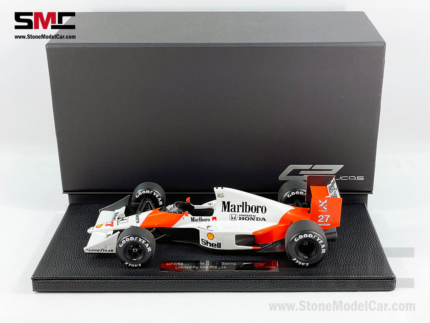 Mclaren MP4/5B #27 Ayrton Senna 1990 F1 World Champion 1:18 GP REPLICAS with Decal