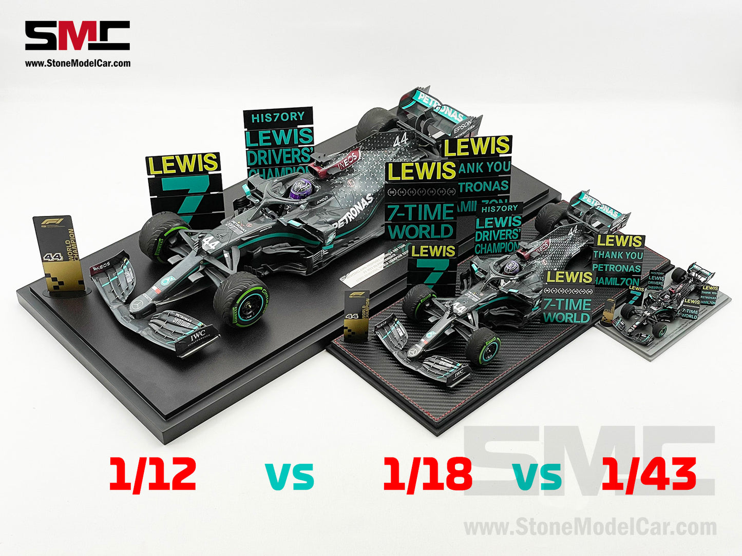 2020 7x World Champion Mercedes F1 W11 #44 Lewis Hamilton Turkey GP 1:12 MINICHAMPS
