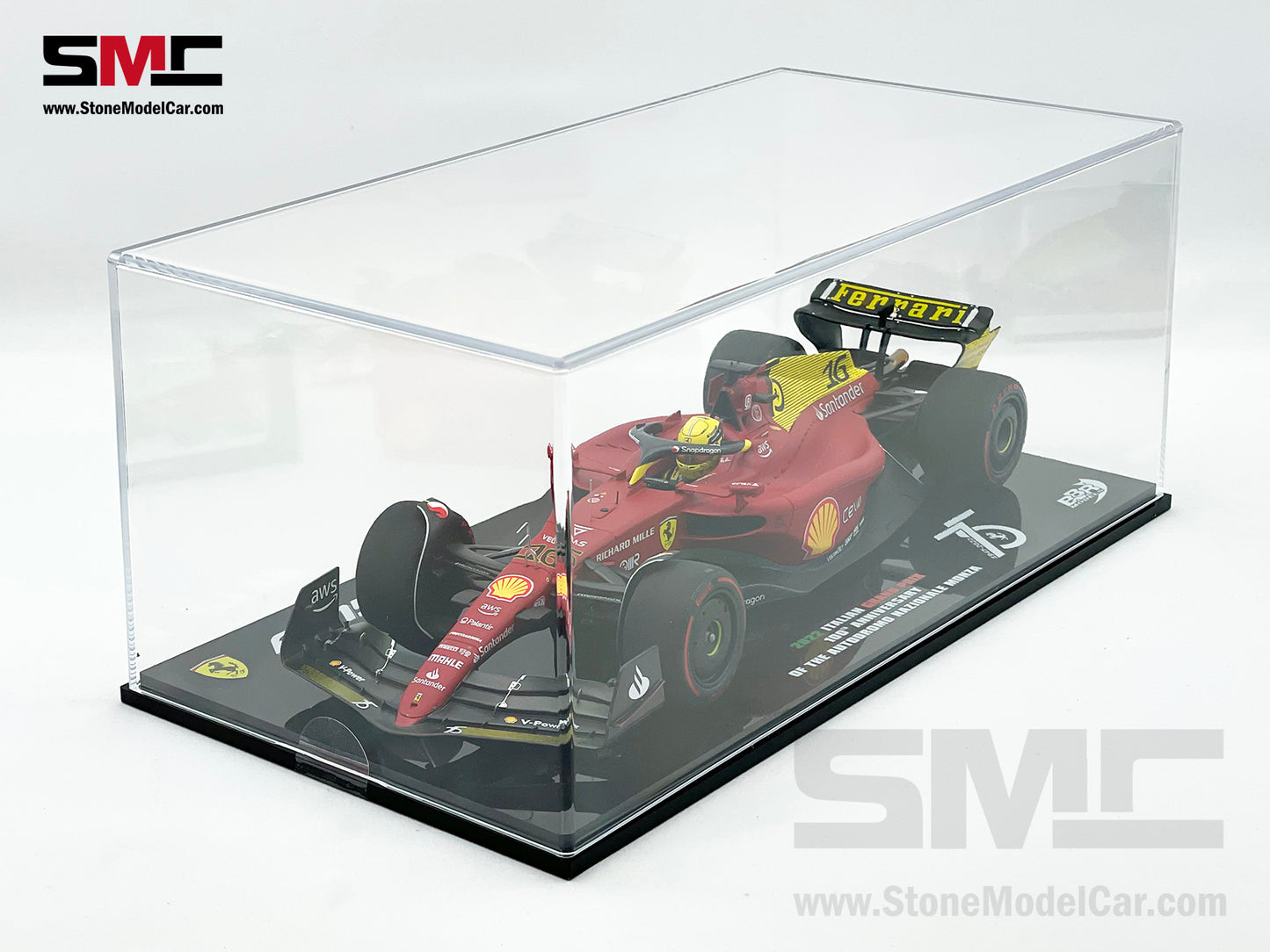 2022 F1 Ferrari F1-75 #16 Charles Leclerc Italy Monza GP Pole Position BBR 1:18 LE 375