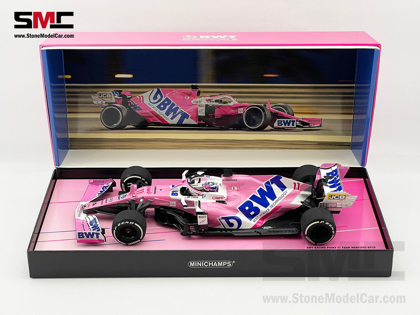 BWT Racing Point F1 RP20 #11 Sergio Perez Sakhir 2020 1st Career Win 1:18 MINICHAMPS
