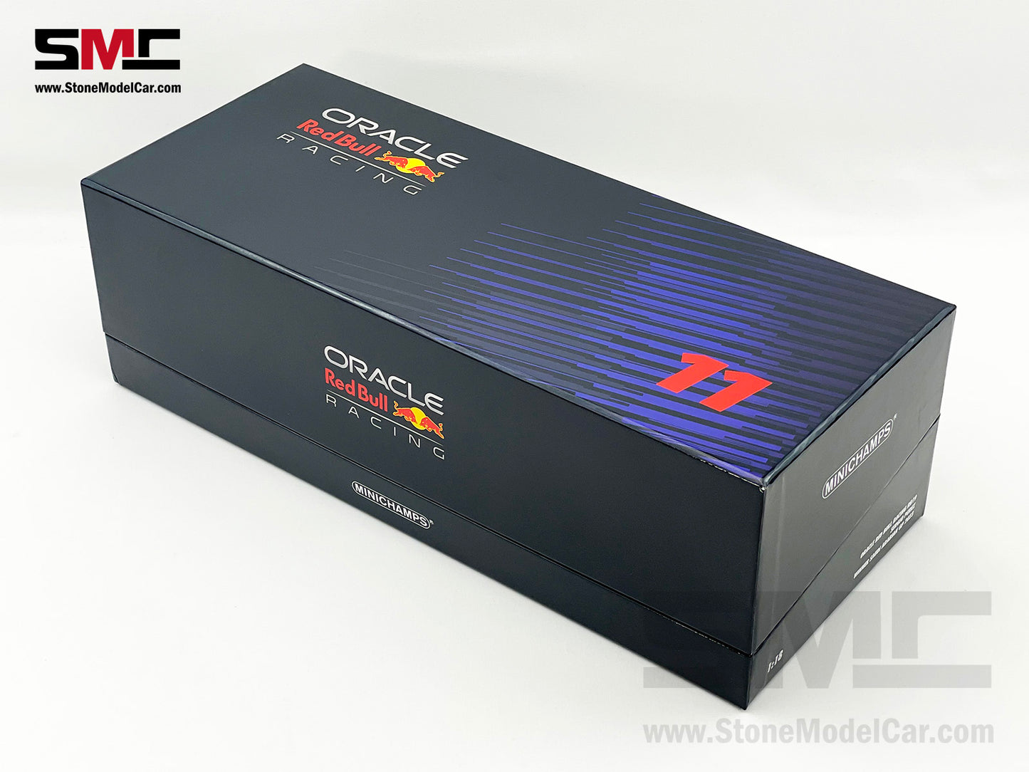 Red Bull F1 RB19 #11 Sergio Perez Saudi Arabian GP Winner 2023 1:18 MINICHAMPS Gift Box