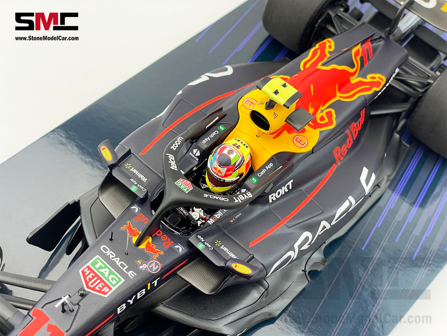 Red Bull F1 RB19 #11 Sergio Perez Saudi Arabian GP Winner 2023 1:18 MINICHAMPS Gift Box