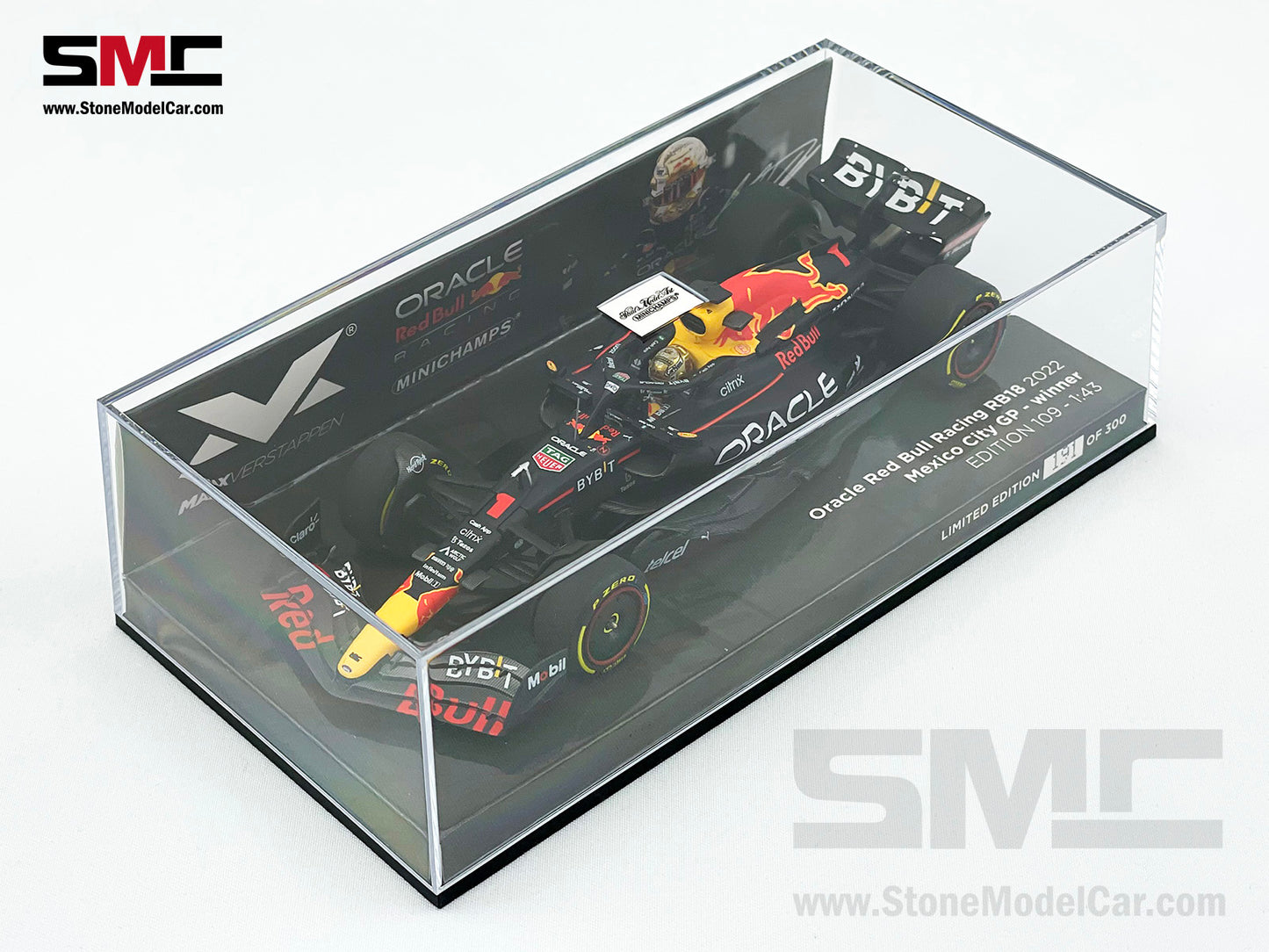 2022 F1 World Champion #1 Max Verstappen Red Bull RB18 Mexico GP 1:43 MINICHAMPS