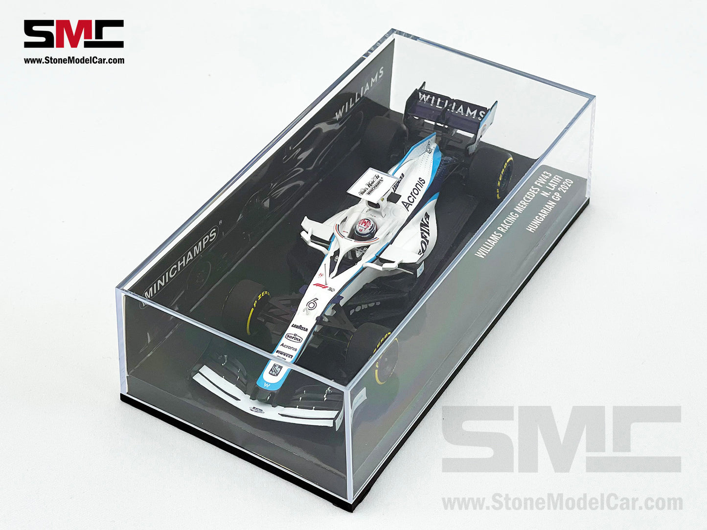 Williams F1 FW43 #6 Nicholas Latifi Hungary GP 2020 1:43 MINICHAMPS 417200106