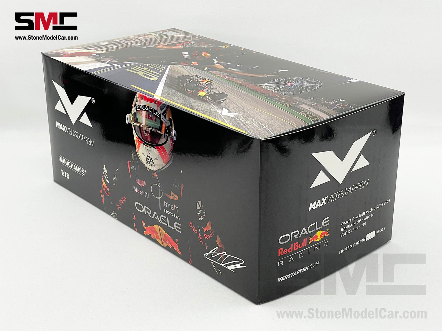 Red Bull F1 RB19 #1 Max Verstappen Bahrain GP 2023 World Champion 1:18 MINICHAMPS