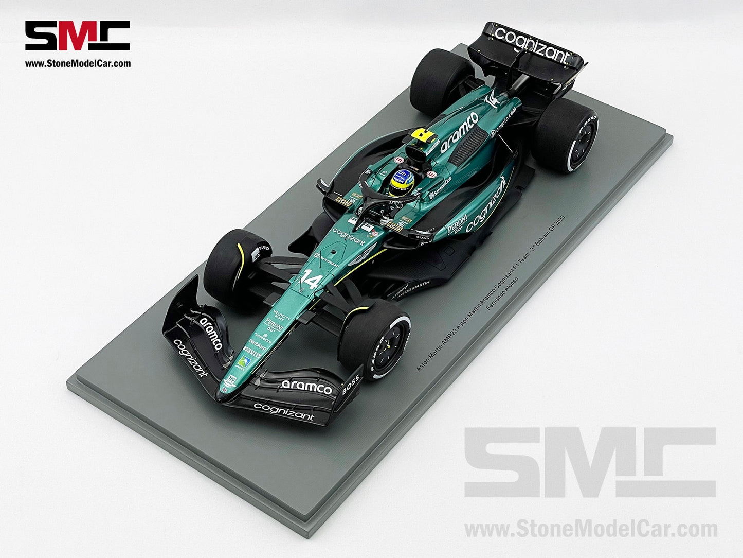 Aston Martin F1 AMR23 #14 Fernando Alonso 3rd Bahrain GP 2023 Spark 1:18 18S890