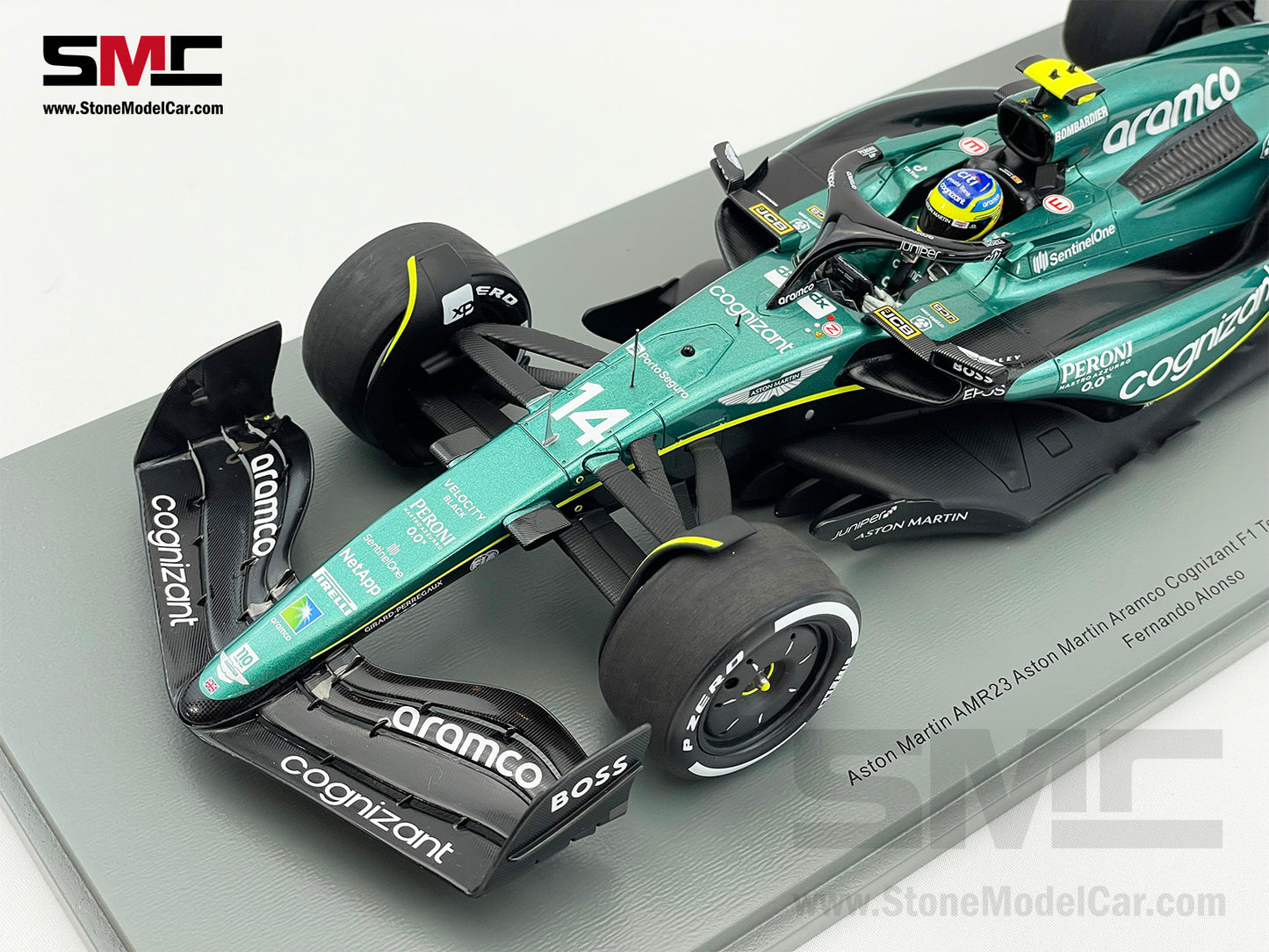 Aston Martin F1 AMR23 #14 Fernando Alonso 3rd Bahrain GP 2023 Spark 1:18 18S890