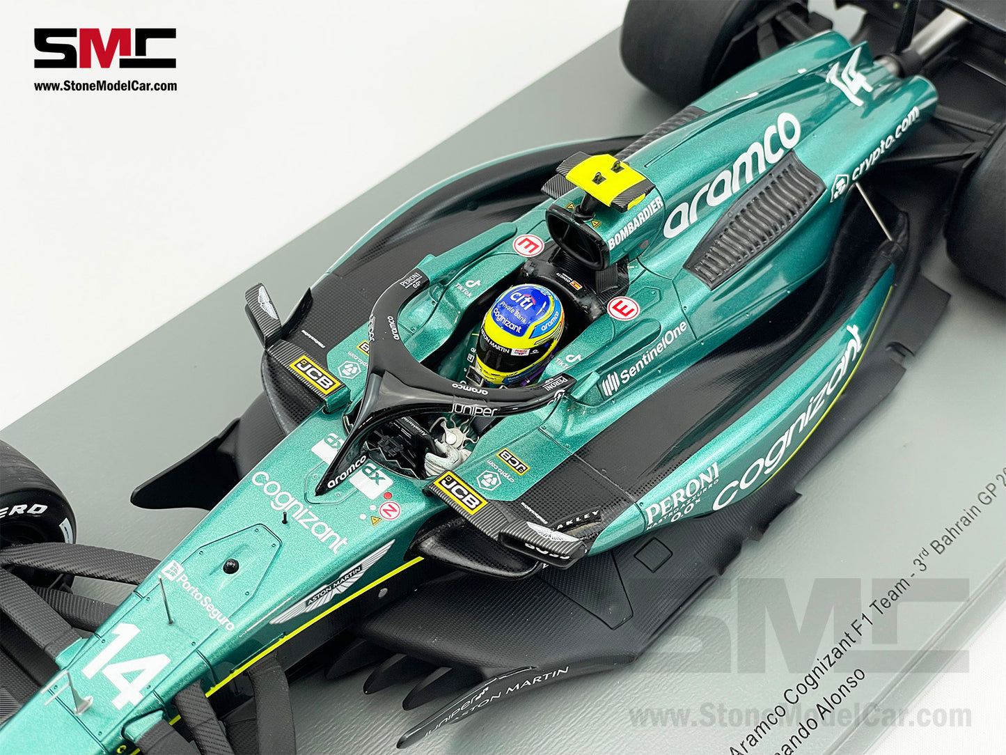 Aston Martin F1 AMR23 #14 Fernando Alonso 3rd Bahrain GP 2023 Spark 1:18 18S890