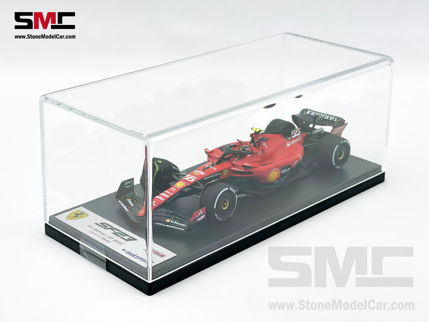 Ferrari F1 SF-23 #55 Carlos Sainz 4th Bahrain GP 2023 LookSmart 1:43 LSF1052