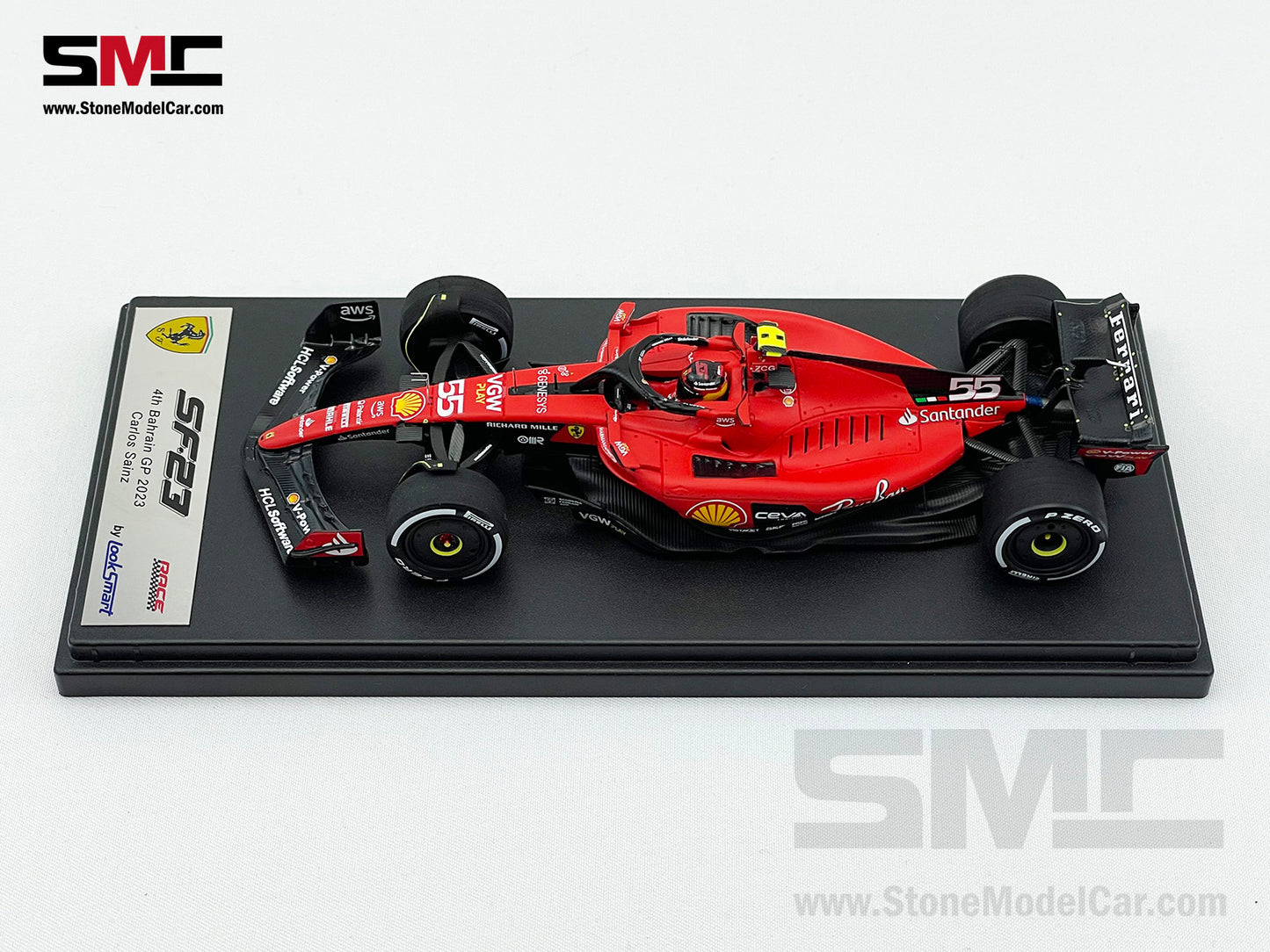 Ferrari F1 SF-23 #55 Carlos Sainz 4th Bahrain GP 2023 LookSmart 1:43 LSF1052