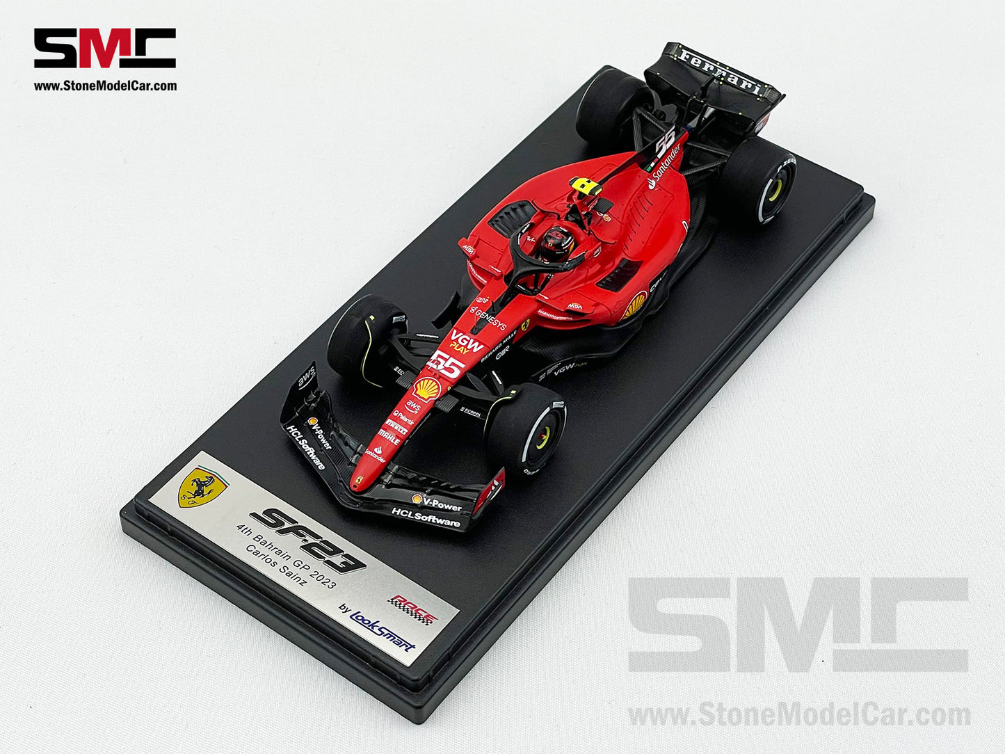 Ferrari F1 SF-23 #55 Carlos Sainz 4th Bahrain GP 2023 LookSmart 1:43 LSF1052