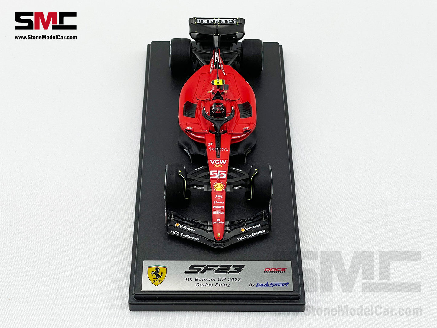 Ferrari F1 SF-23 #55 Carlos Sainz 4th Bahrain GP 2023 LookSmart 1:43 LSF1052