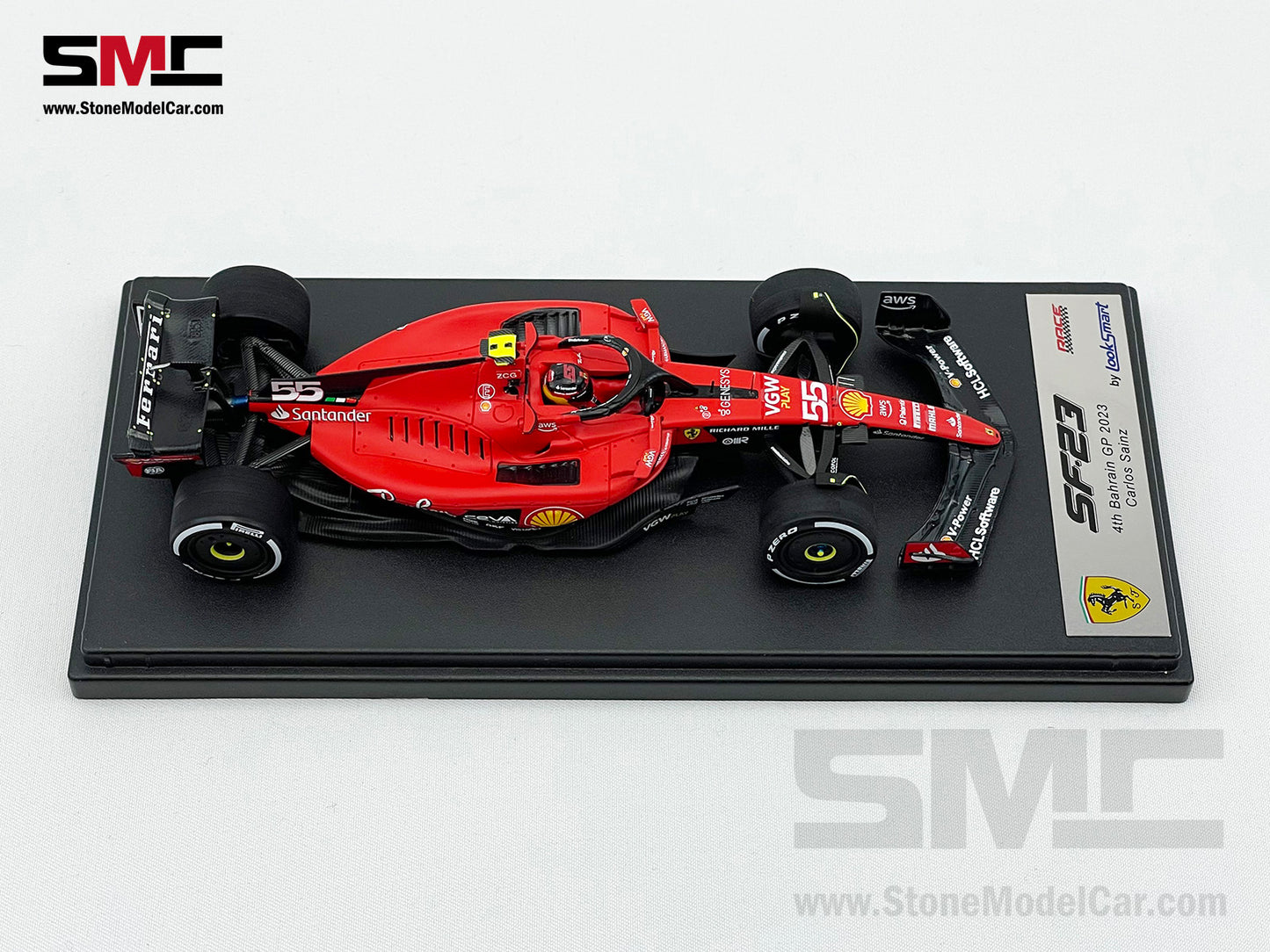 Ferrari F1 SF-23 #55 Carlos Sainz 4th Bahrain GP 2023 LookSmart 1:43 LSF1052