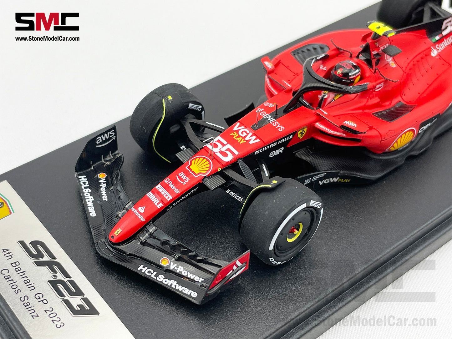 Ferrari F1 SF-23 #55 Carlos Sainz 4th Bahrain GP 2023 LookSmart 1:43 LSF1052