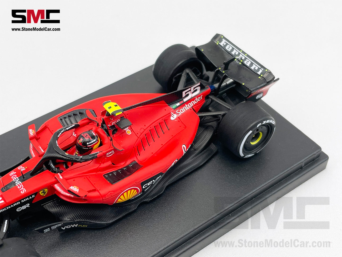 Ferrari F1 SF-23 #55 Carlos Sainz 4th Bahrain GP 2023 LookSmart 1:43 LSF1052