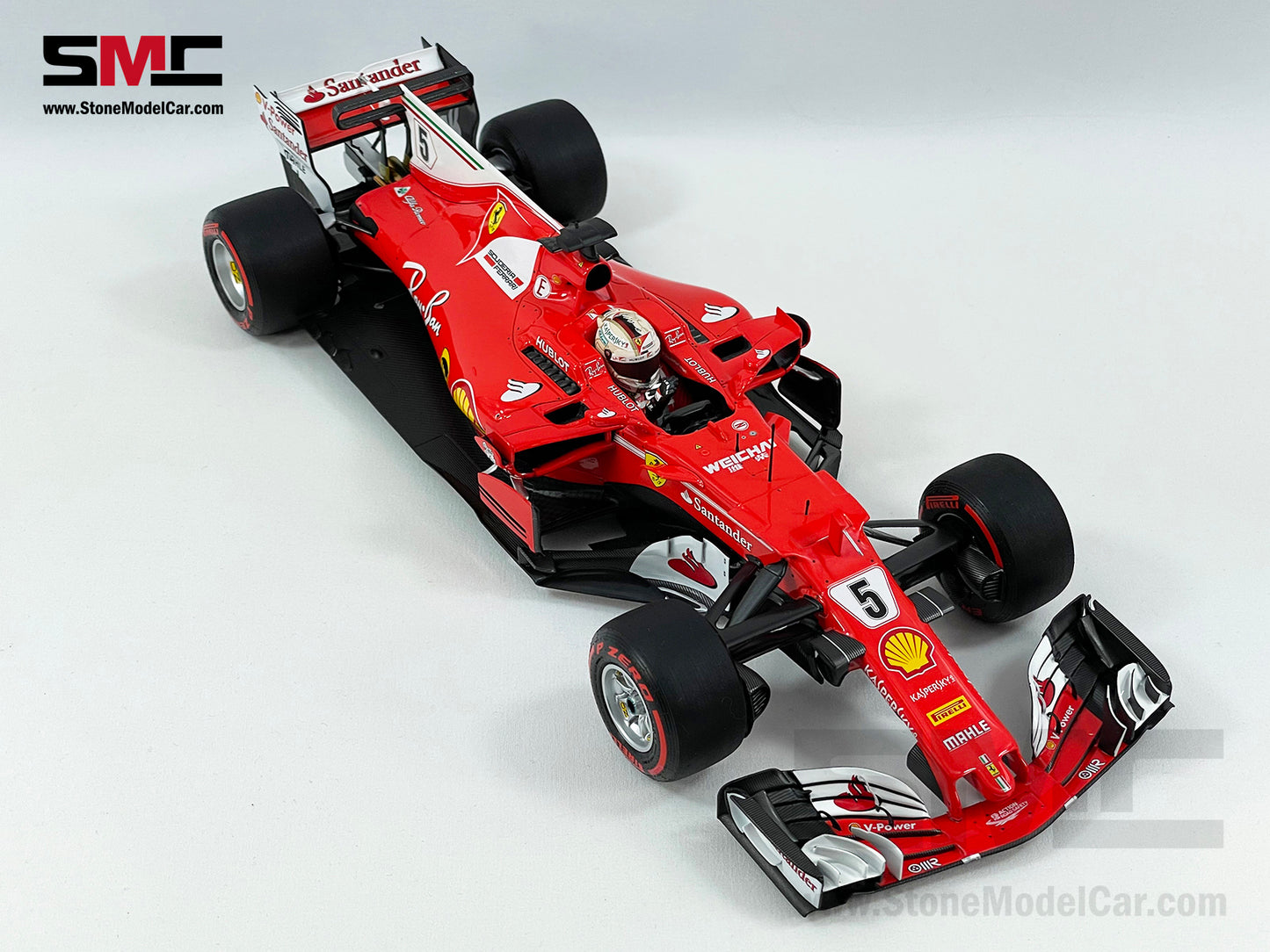 Ferrari F1 SF70H #5 Sebastian Vettel Monaco GP Winner 2017 BBR 1:18 BBR181715