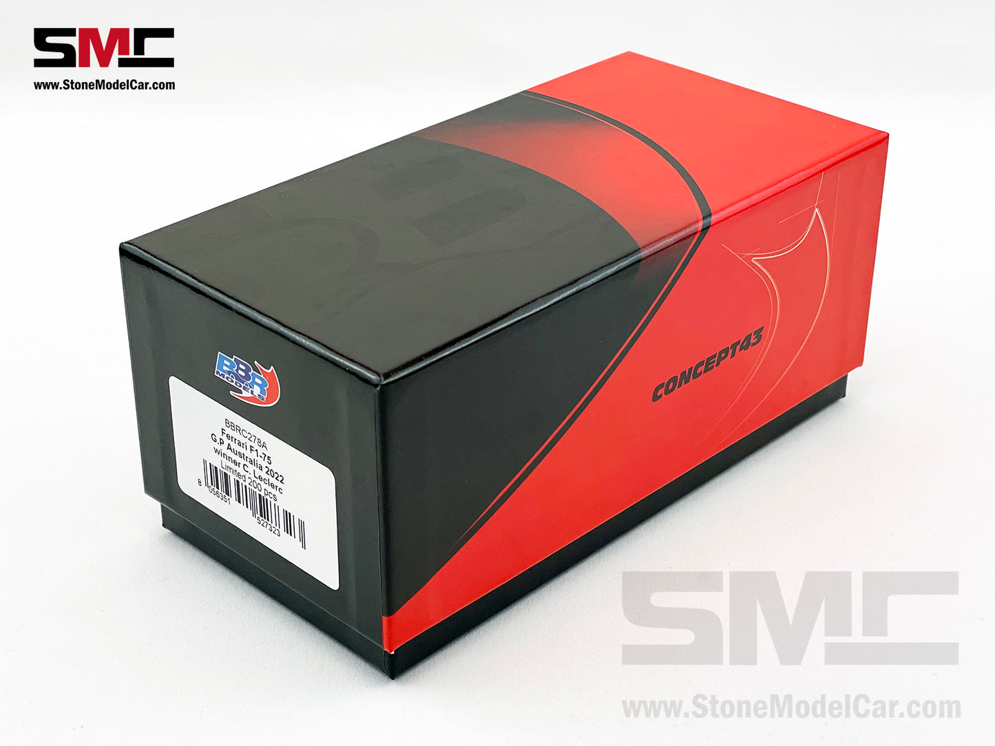 2022 F1 Ferrari F1-75 #16 Charles Leclerc Australia GP Career 1st Grand Slam BBR 1:43