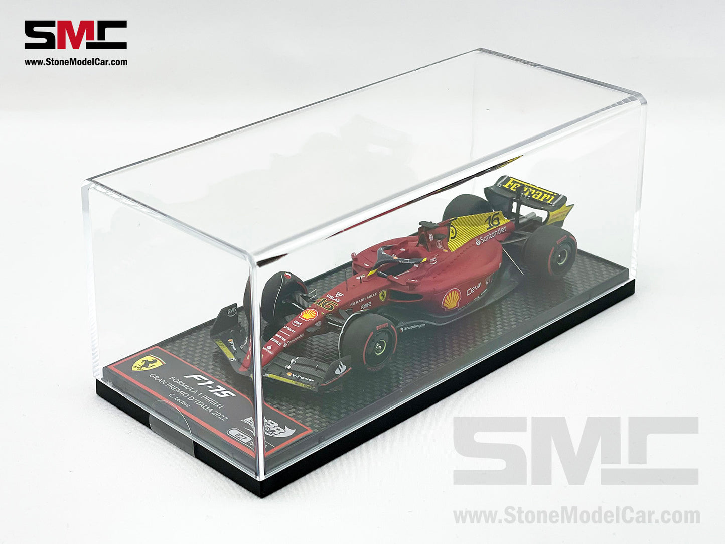 2022 F1 Ferrari F1-75 #16 Charles Leclerc Italy Monza GP Pole Position BBR 1:43