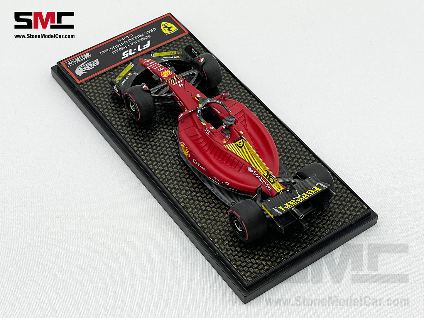2022 F1 Ferrari F1-75 #16 Charles Leclerc Italy Monza GP Pole Position BBR 1:43
