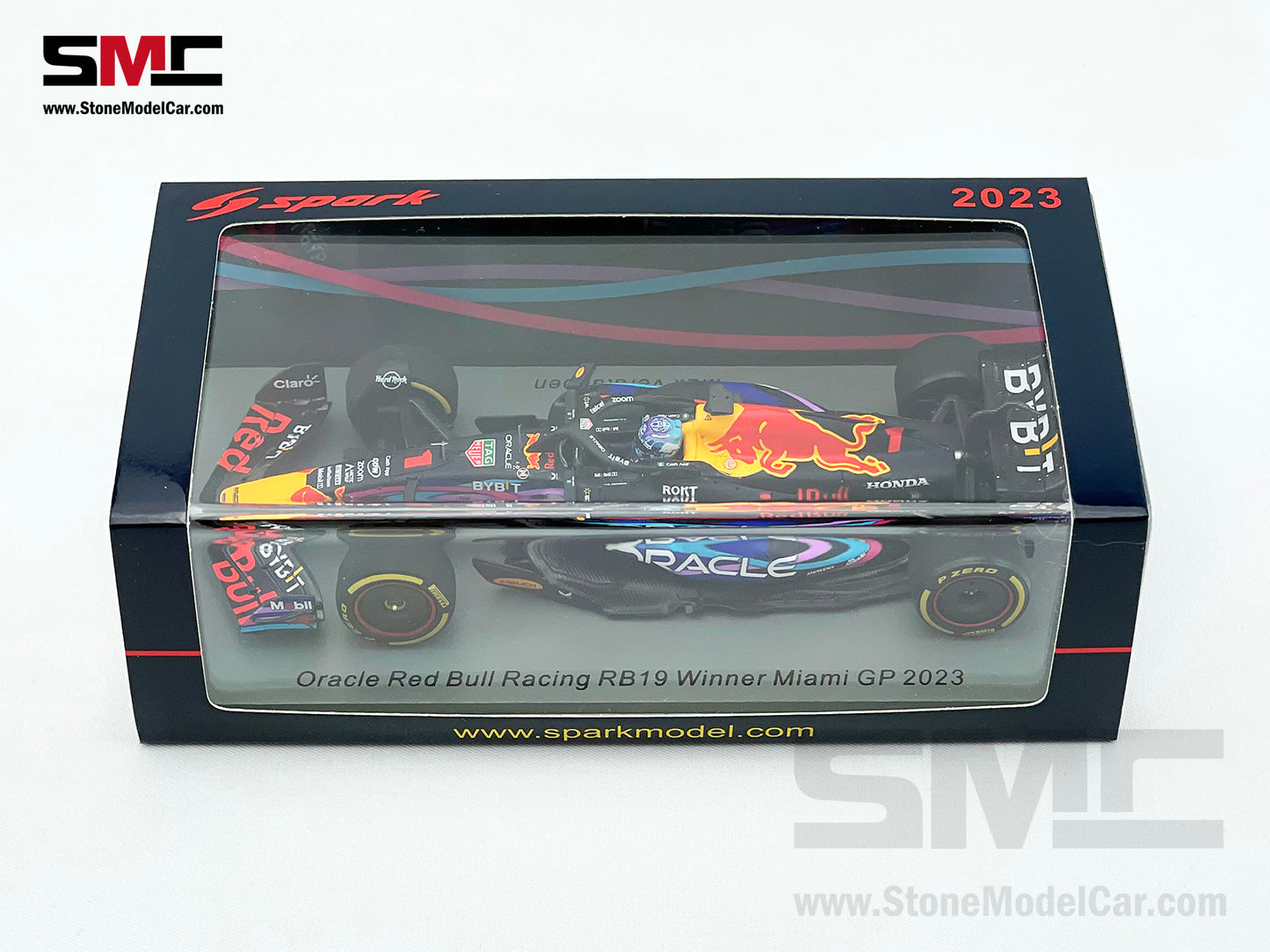 Red Bull F1 RB19 #1 Max Verstappen Winner US Miami GP 2023 World Champion Spark 1:43 S8580