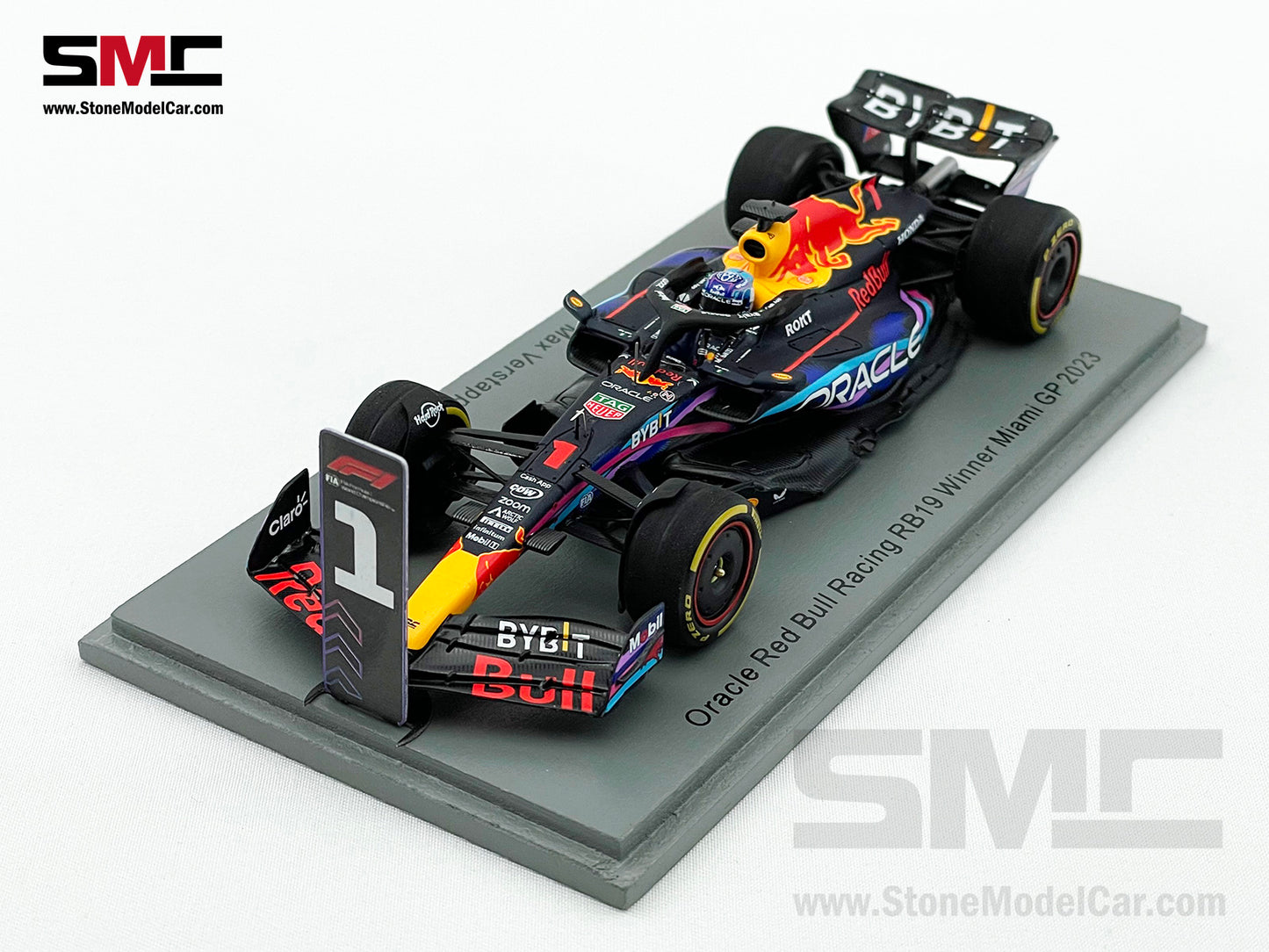 Red Bull F1 RB19 #1 Max Verstappen Winner US Miami GP 2023 World Champion Spark 1:43 S8580
