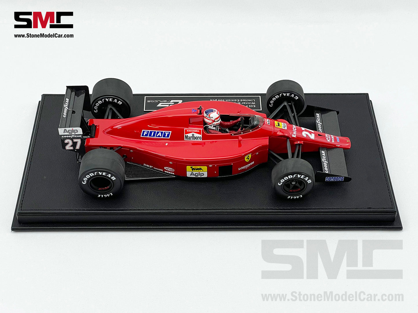 Ferrari F1 640 F1-89 #27 Nigel Mansell Brazil GP Winner 1989 GP Replicas 1:18 with Driver