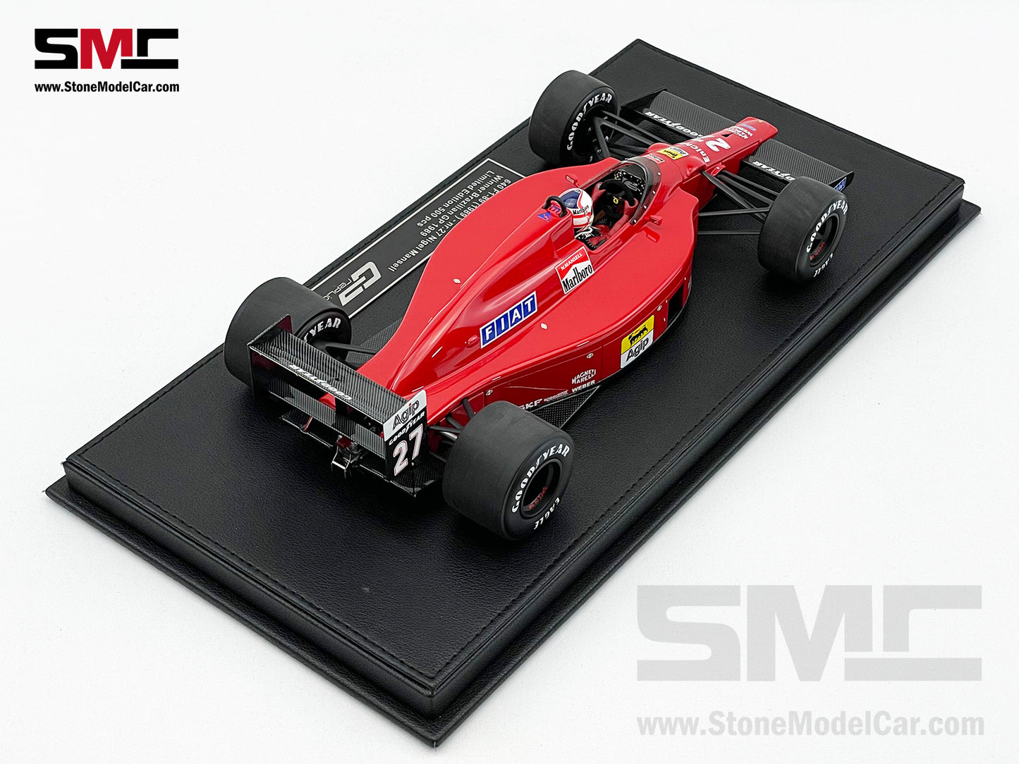 Ferrari F1 640 F1-89 #27 Nigel Mansell Brazil GP Winner 1989 GP Replicas 1:18 with Driver
