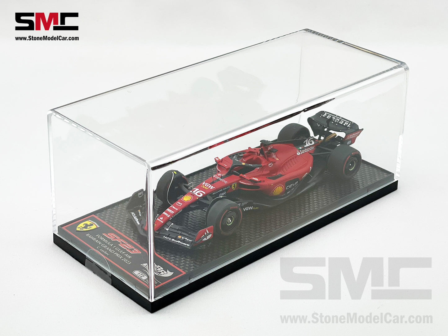 Ferrari F1 SF-23 #16 Charles Leclerc Bahrain GP 2023 BBR 1:43 BBRC281A