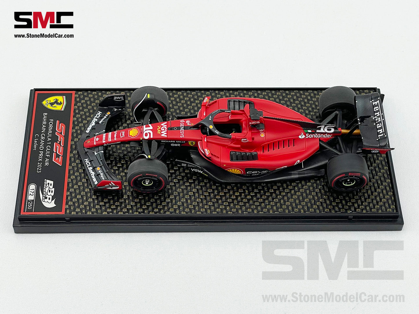 Ferrari F1 SF-23 #16 Charles Leclerc Bahrain GP 2023 BBR 1:43 BBRC281A