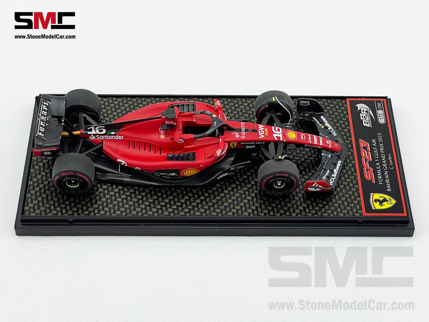Ferrari F1 SF-23 #16 Charles Leclerc Bahrain GP 2023 BBR 1:43 BBRC281A