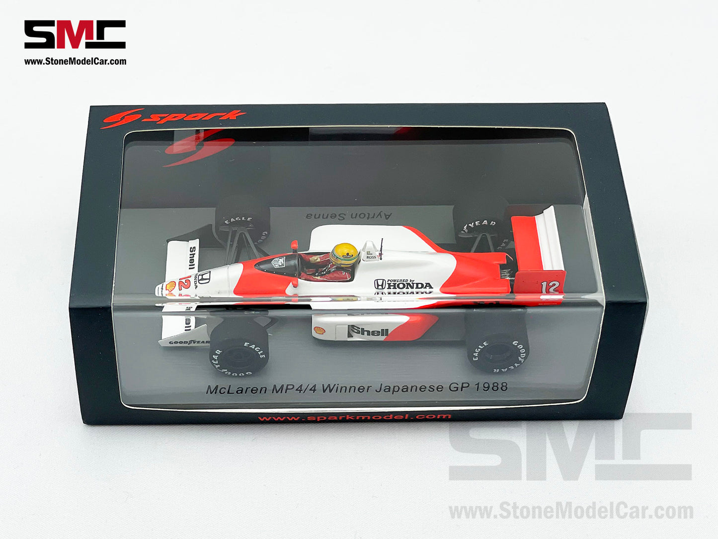 Mclaren F1 MP4/4 Ayrton Senna Japan 1988 World Champion 1:43 Spark S5397