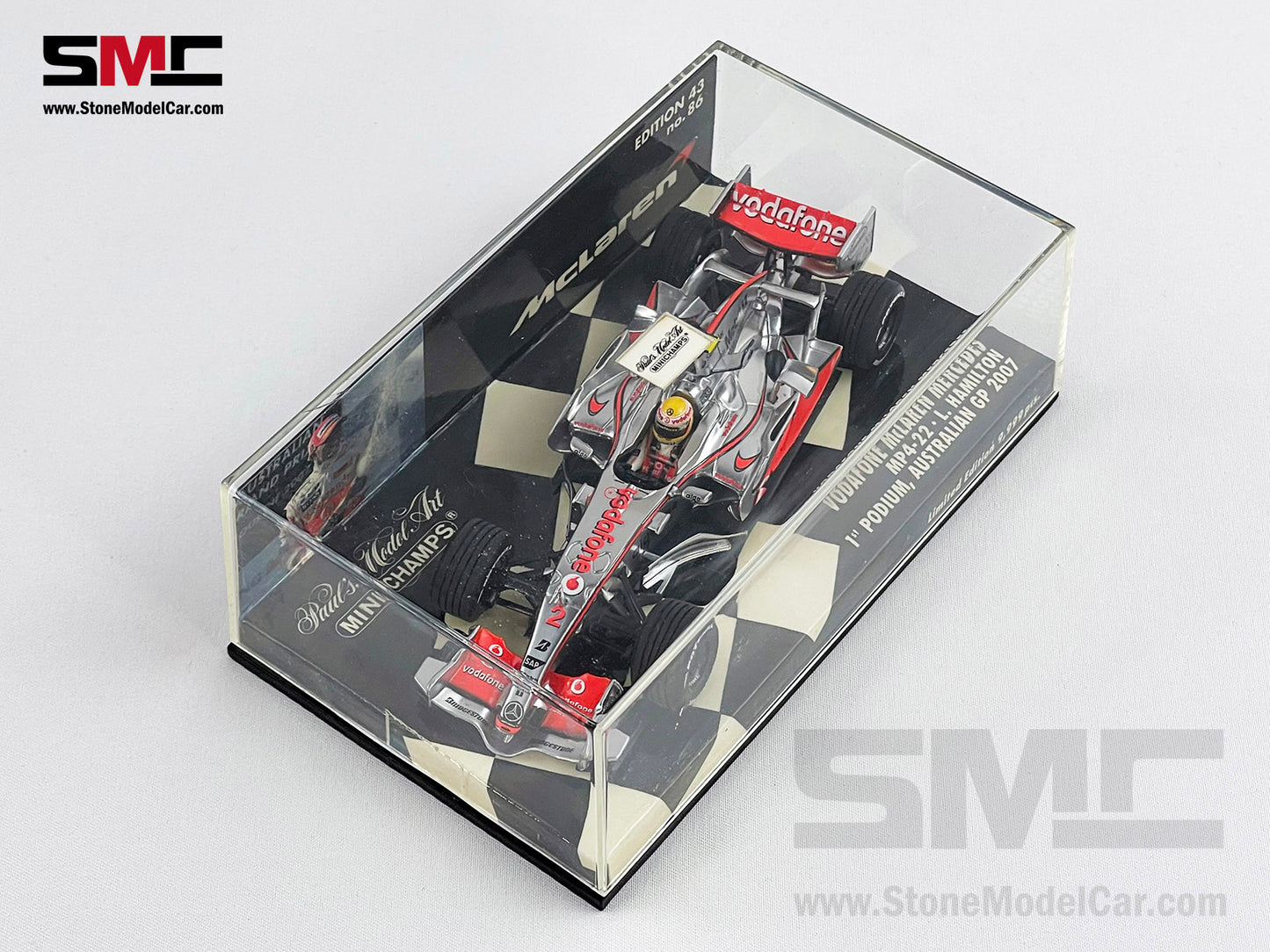 Mclaren F1 MP4-22 #2 Lewis Hamilton Australian 2007 1st Podium 1:43 MINICHAMPS