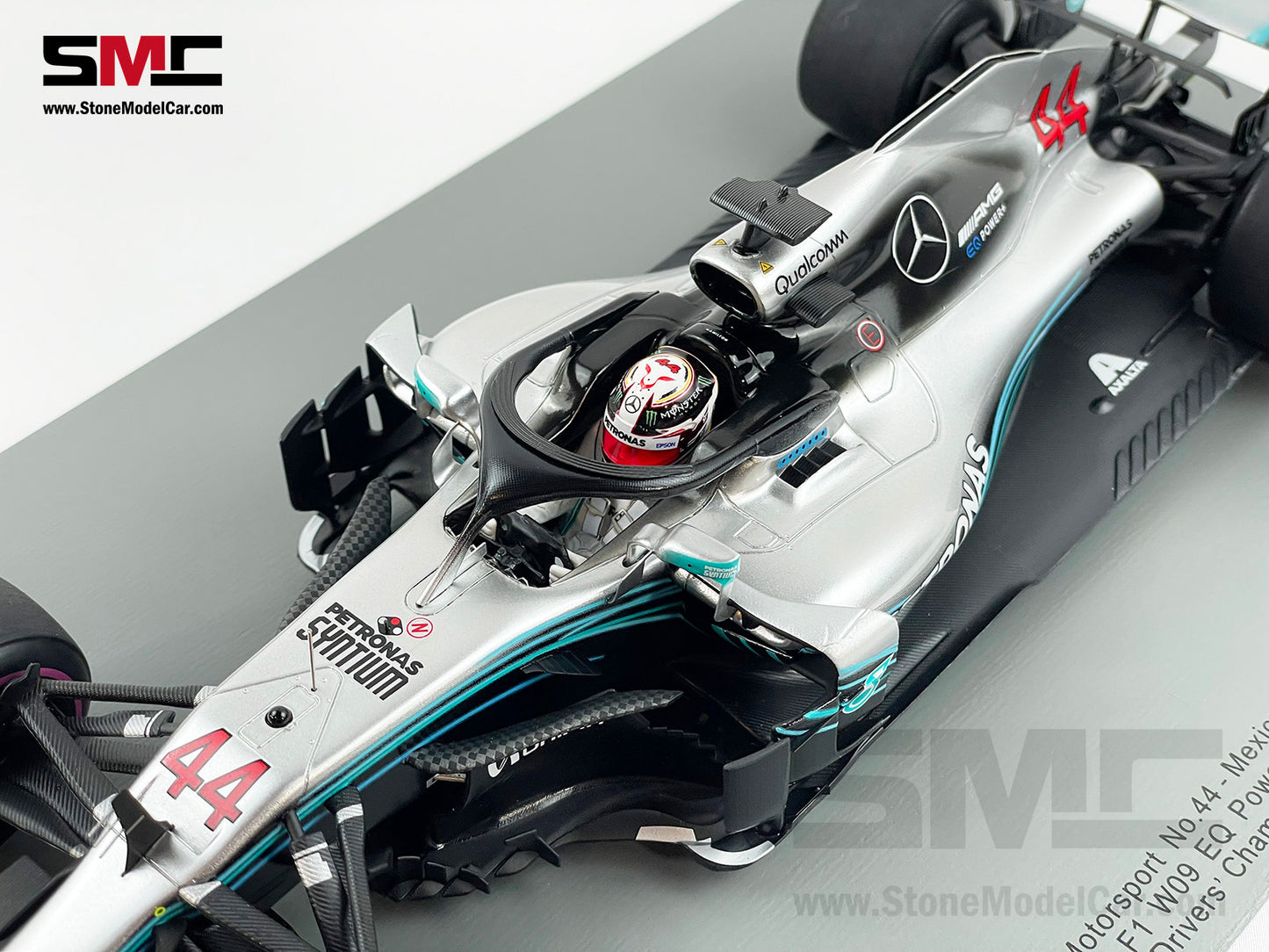 Mercedes F1 W09 #44 Lewis Hamilton Mexico GP 2018 5x World Champion 1:18 Spark