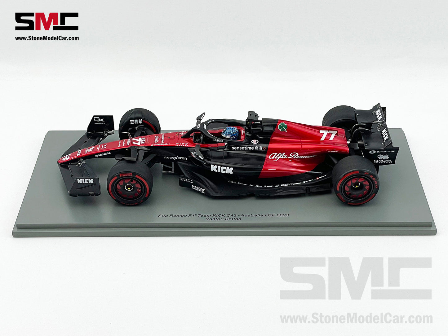 Alfa Romeo Sauber F1 C43 #77 Valtteri Bottas Australian GP 2023 Spark 1:18 18S878