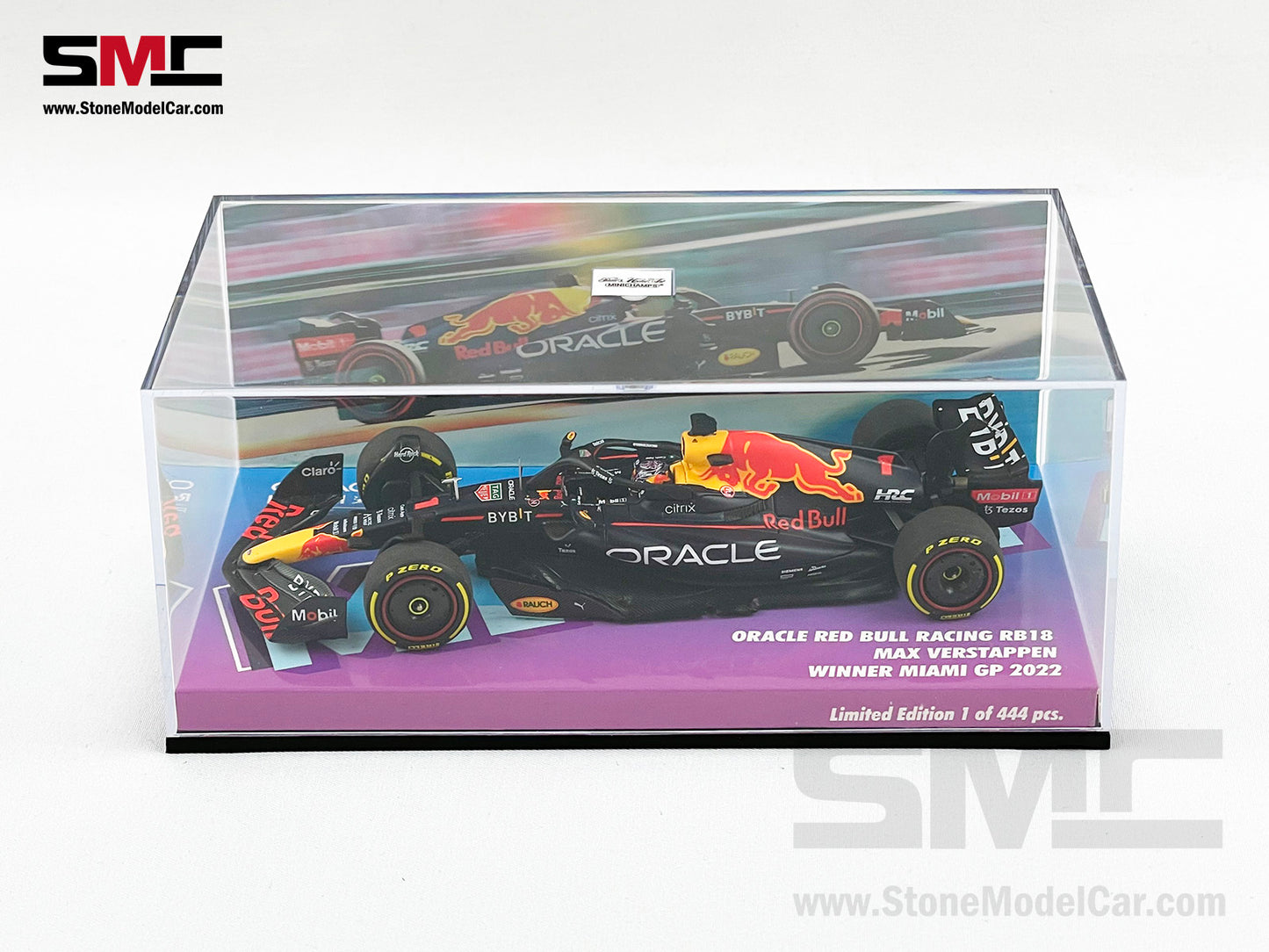 2022 World Champion Red Bull F1 RB18 Max Verstappen US Miami 1:43 MINICHAMPS