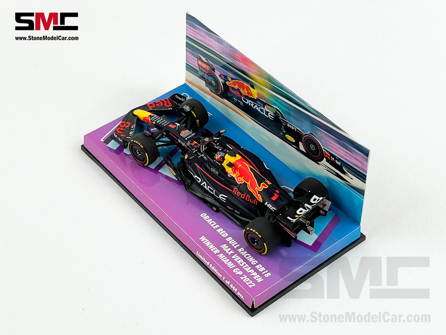 2022 World Champion Red Bull F1 RB18 Max Verstappen US Miami 1:43 MINICHAMPS