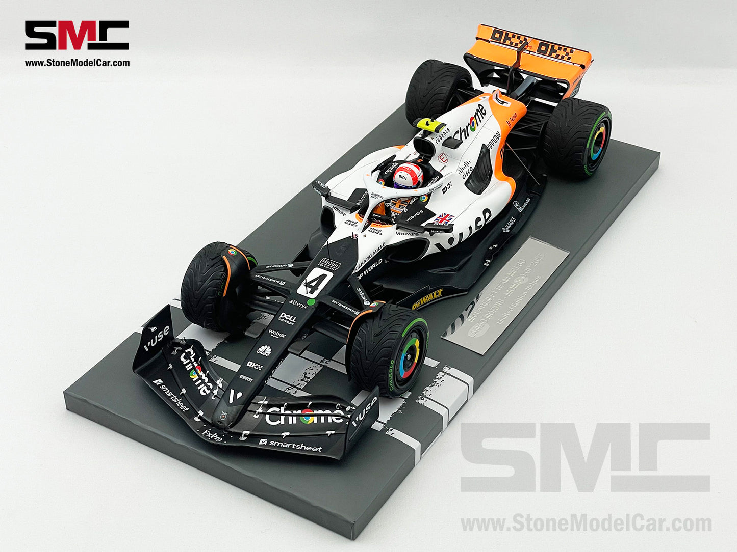 McLaren F1 MCL60 #4 Lando Norris 9th Monaco GP 2023 Special Livery 1:18 MINICHAMPS