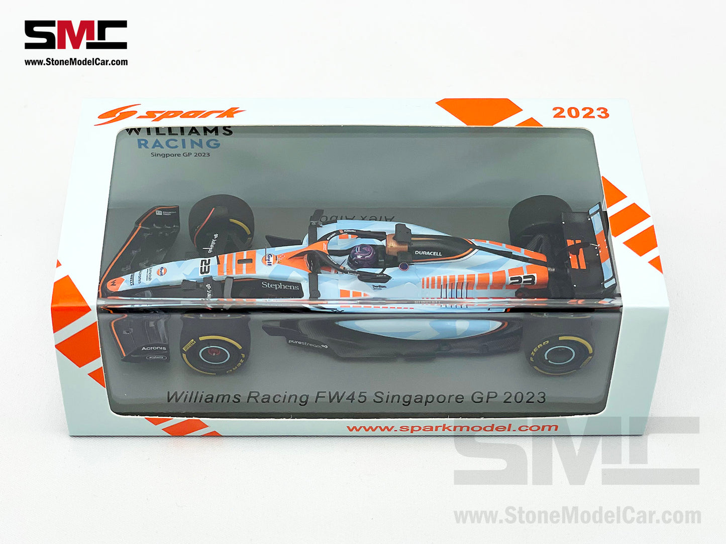 Williams F1 FW45 #23 Alexander Albon Singapore GP Special Livery 2023 1:43 Spark S8930