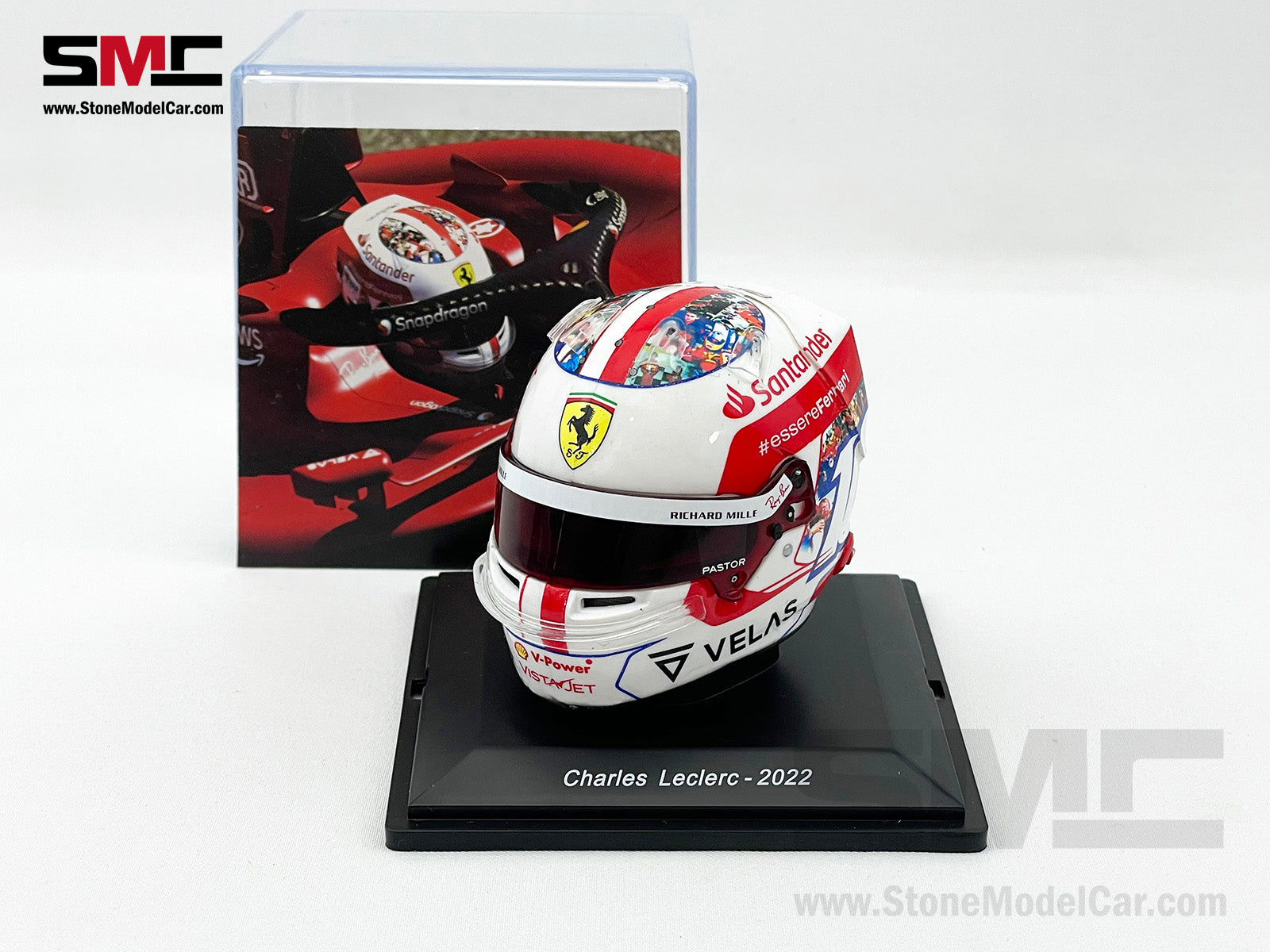 1/5 Charles Leclerc 2021 Monaco GP - Helmet Casque F1 Ferrari Formule 1 Altaya 1/5 Charles Leclerc 2021 Monaco GP - Helmet Casque F1 Ferrari Formule 1 Altaya