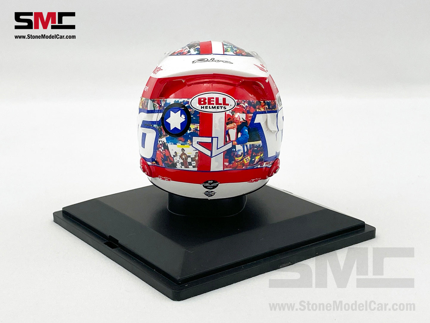 Ferrari F1 F1-75 #16 Charles Leclerc French GP 2022 Special Livery Spark 1:5 Miniature Helmet Model