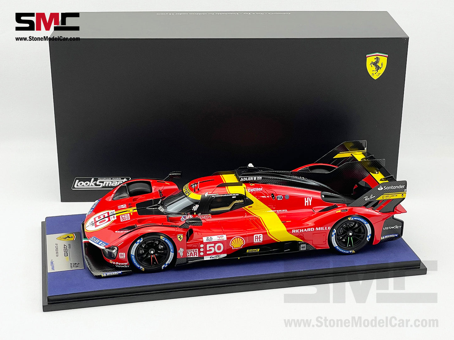 Ferrari 499P #50 AF CORSE Pole Position 24H Le Mans 2023 Looksmart 1:18 LS18LM034
