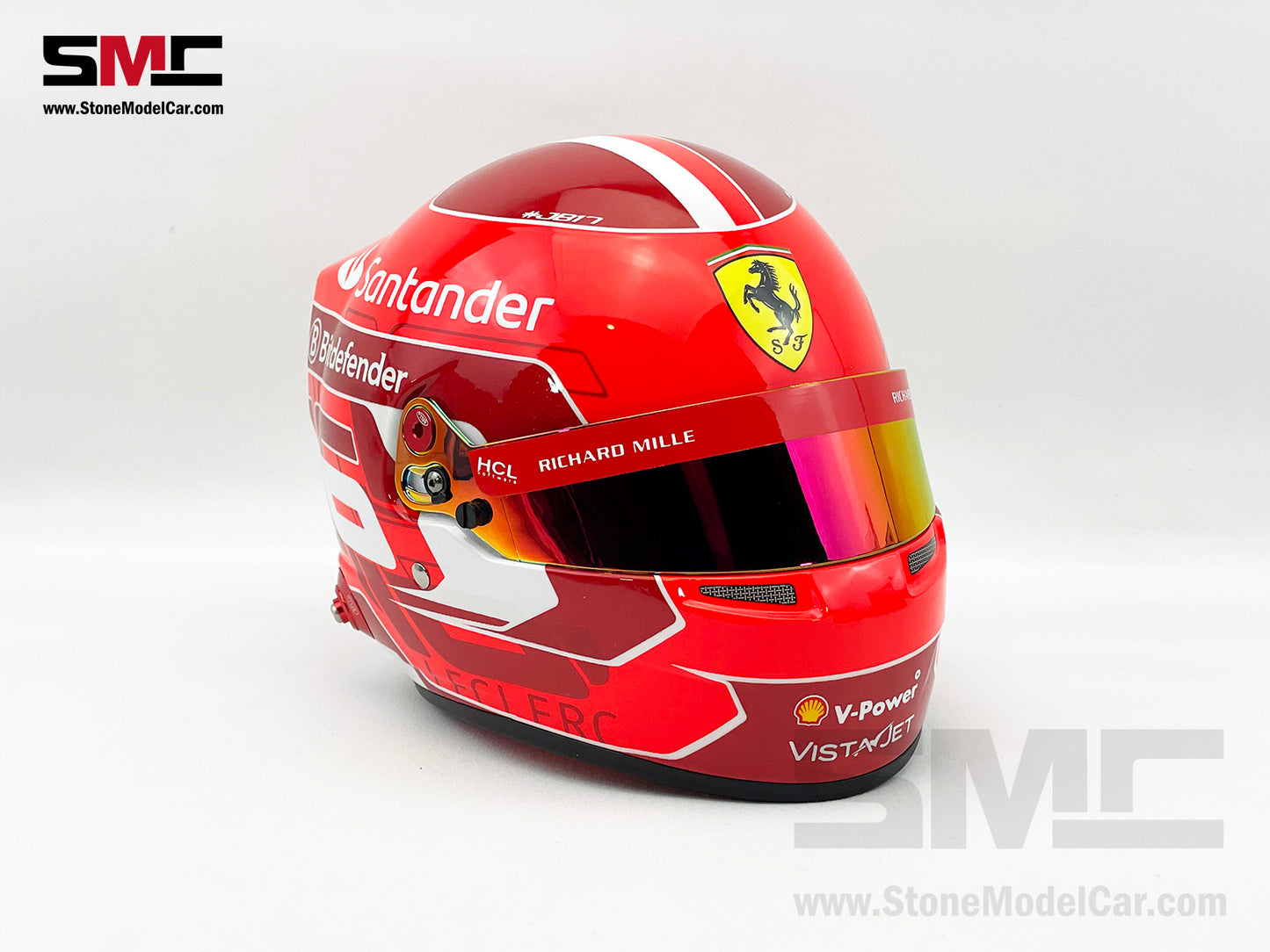 Ferrari SF-24 #16 Charles Leclerc Season 2024 Bell 1:2 Miniature Helmet Model